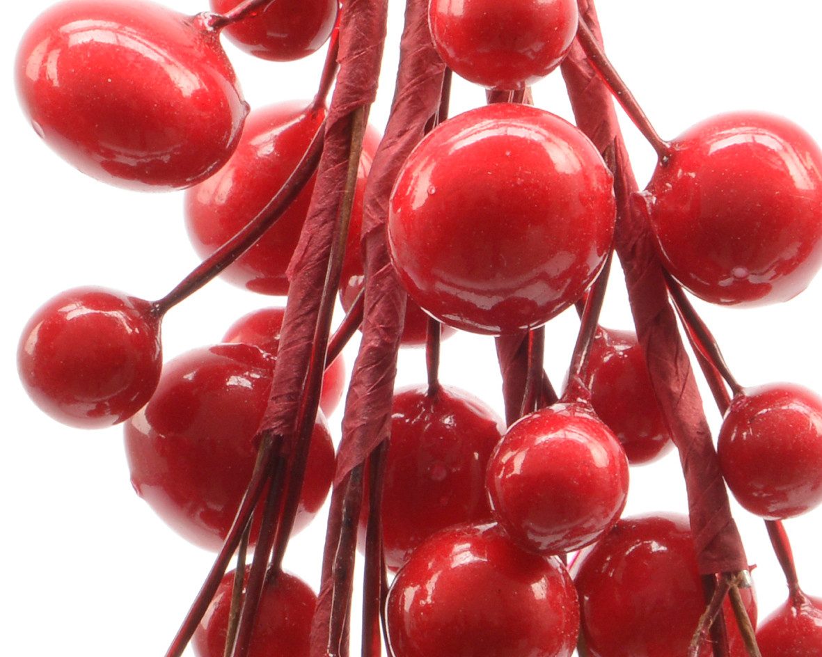 Kunstpflanze, Kaemingk, Beerenzweige künstlich 15cm rot, günstig online kaufen