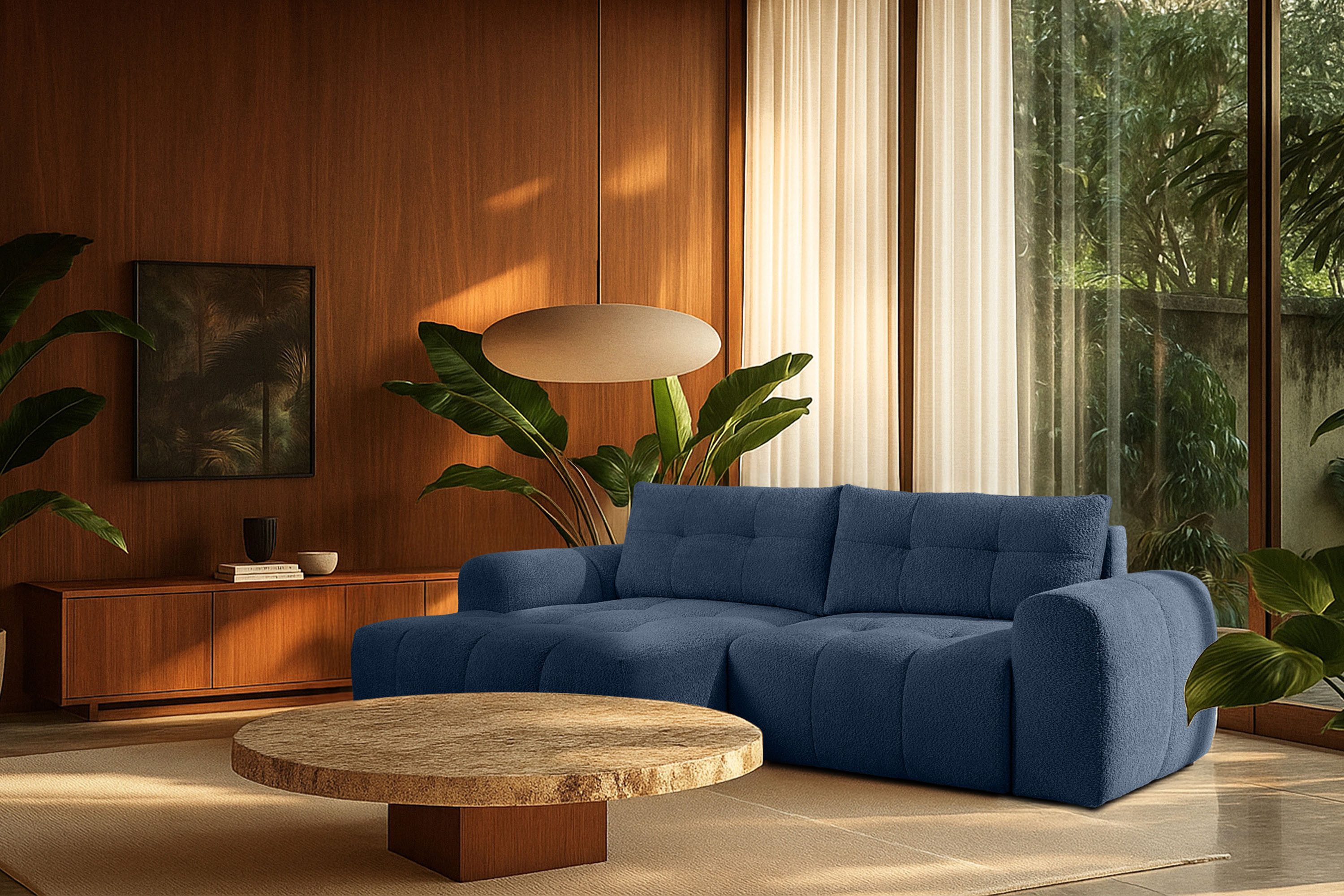 KONSIMO® Ecksofa RAVIA mit Schlaffunktion, Modern-Stil, günstig online kaufen