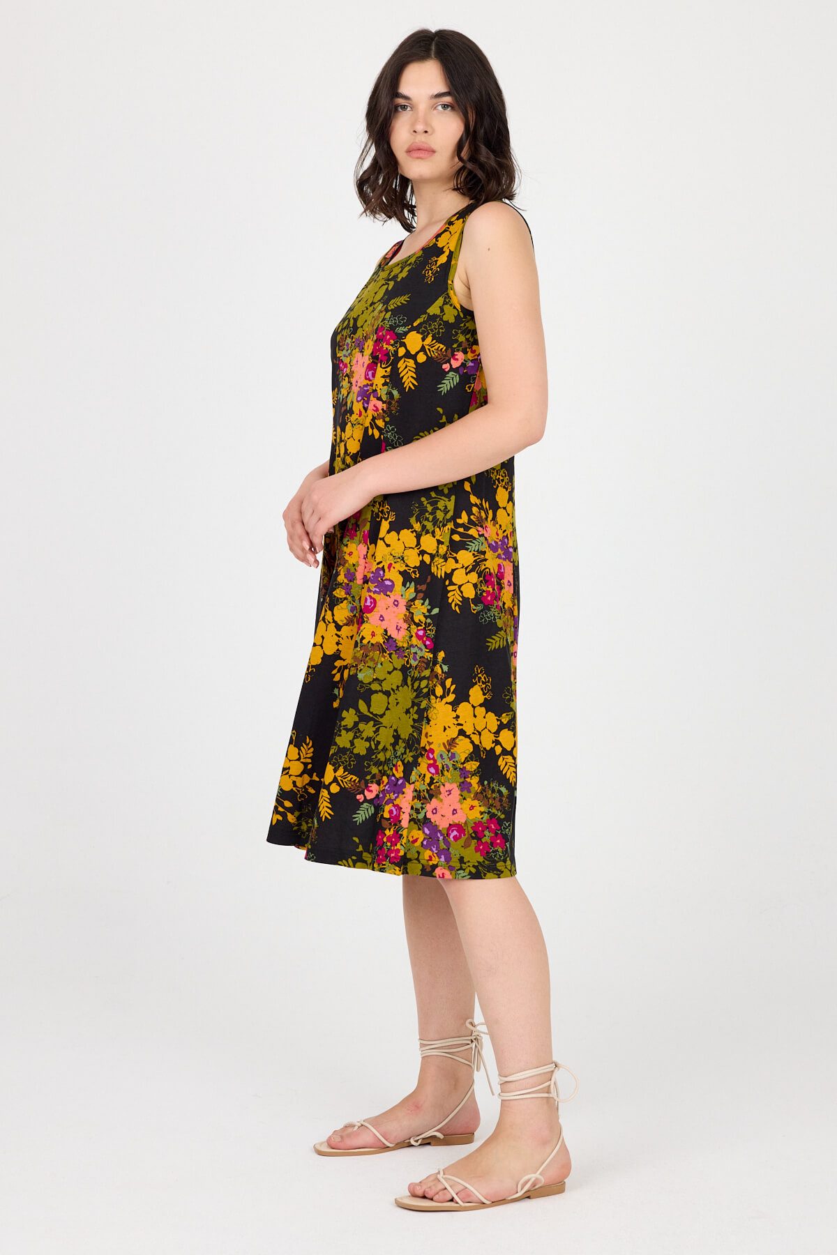 Phistan Midikleid Ärmelloses Damenkleid aus Strick günstig online kaufen