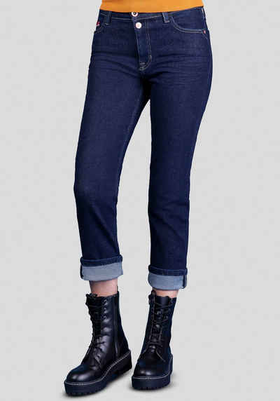 BLUE FIRE High-waist-Jeans »JULIE-BF« Saumabschluss auch krempelbar tragbar