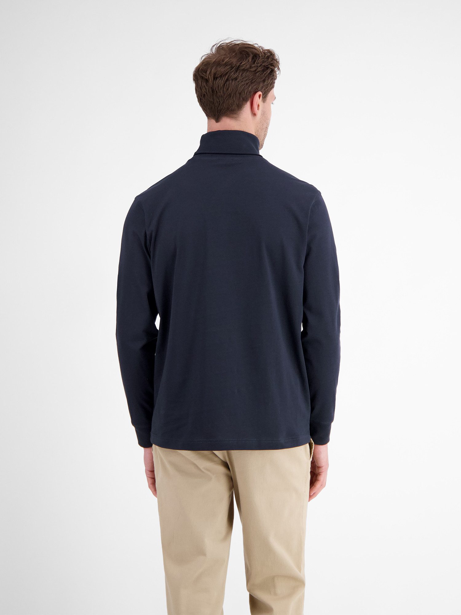 LERROS Sweatshirt Rollkragenshirt aus weicher Baumwolle