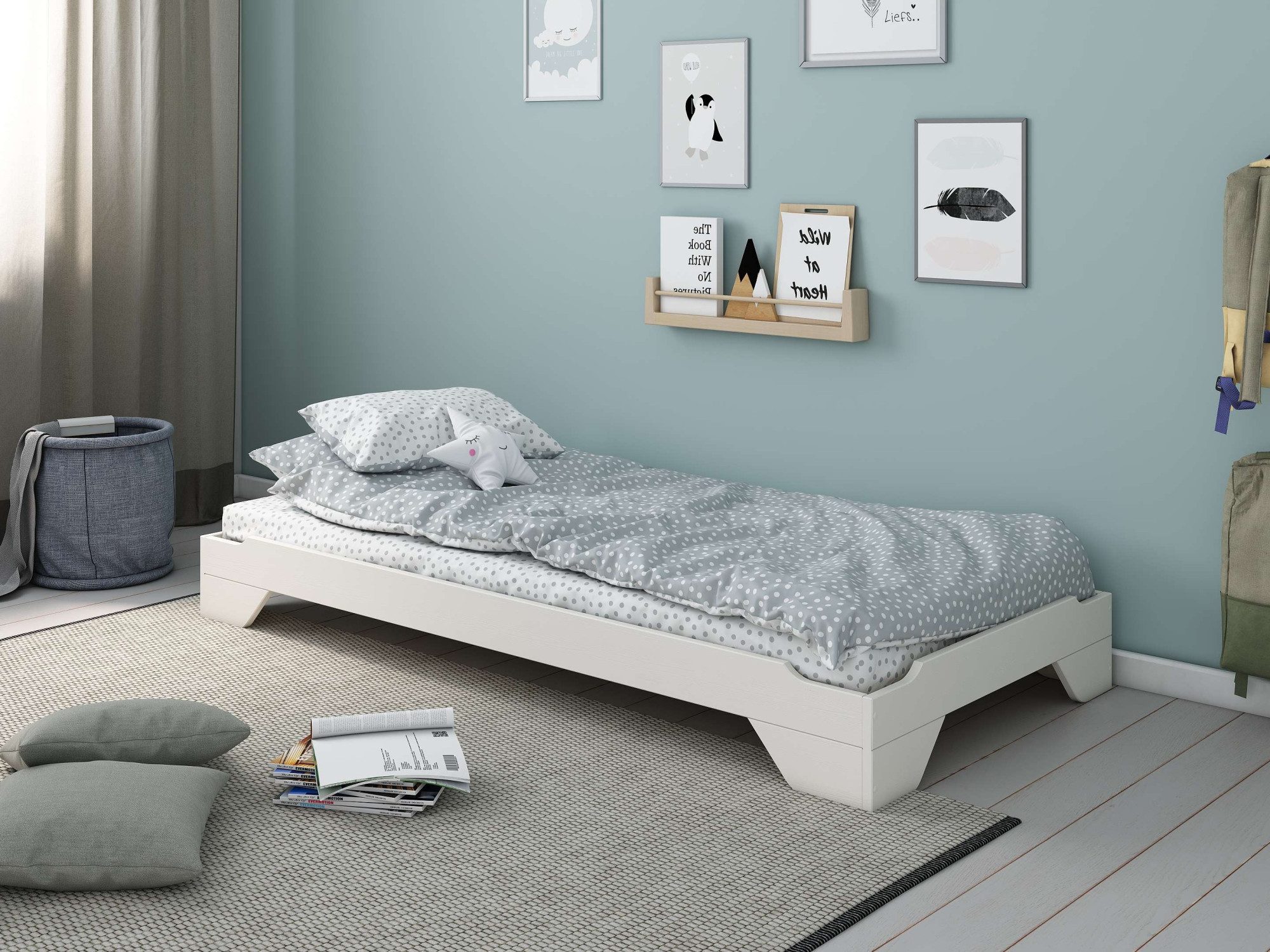 Home affaire Bett Melwine, Bettgestell, Massivholzbett, günstig online kaufen