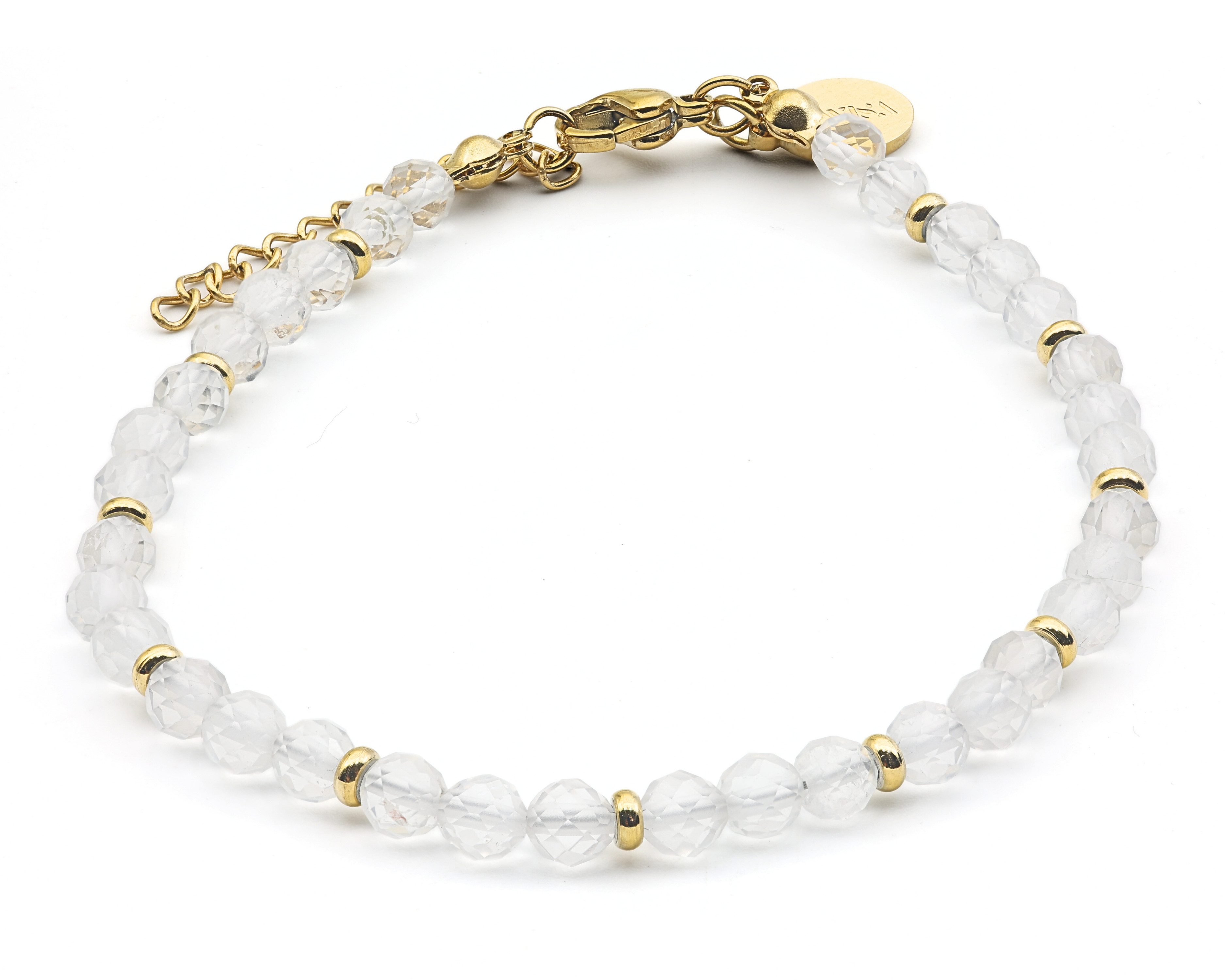 LAVISA Armband Edelstein Armband - 4mm Naturstein Perlen Granat günstig online kaufen