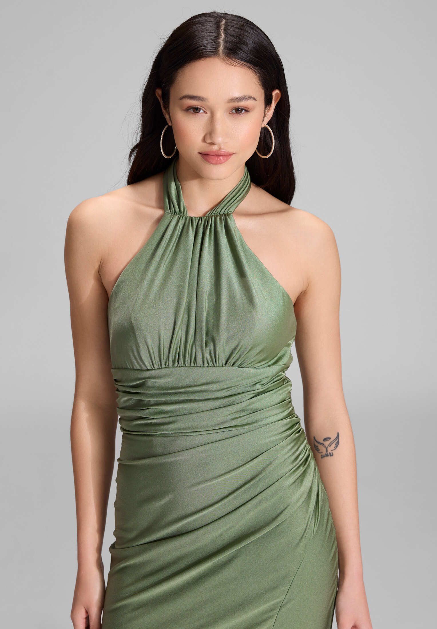 Hey Kyla Abendkleid - Figurbetontes Neckholder-Kleid aus Jersey Figurbetonte Passform