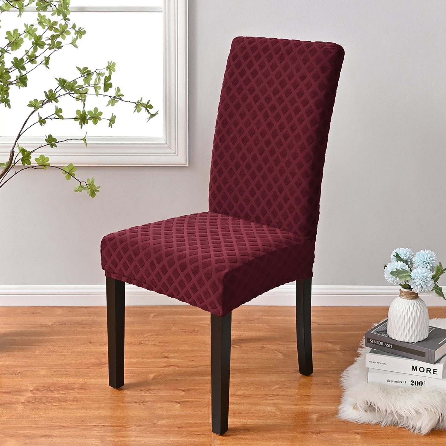 BYSURE Stuhlhusse Stuhlhussen für Esszimmerstühle, Abnehmbarer Waschbarer S günstig online kaufen