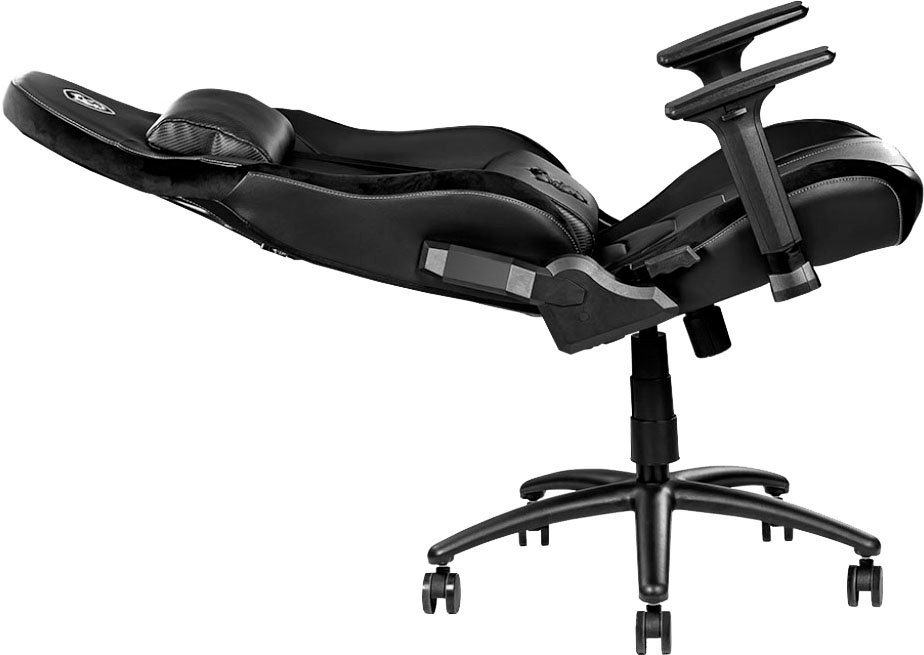 MSI Gaming-Stuhl »MSI MAG CH130 X Gaming Stuhl (Belastung max. 150 Kg, 4D Armlehnen, PVC Leder, schwarz, Nackenkissen, Lendenstütze)«-HomeTrends