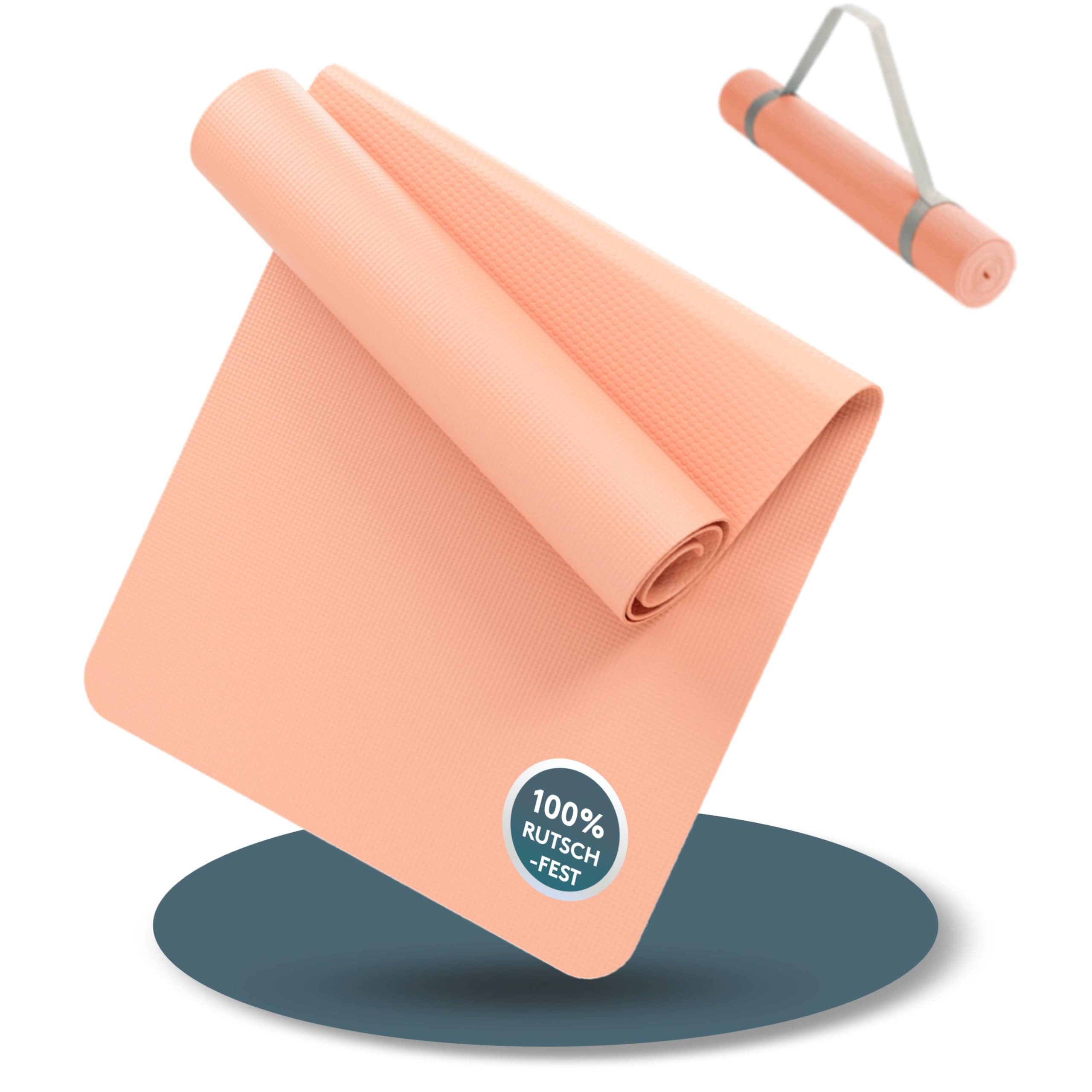 Yogamatte Gymnastikmatte 180x60 cm inkl. Tragegurt, rutschfeste Fitnessmatte