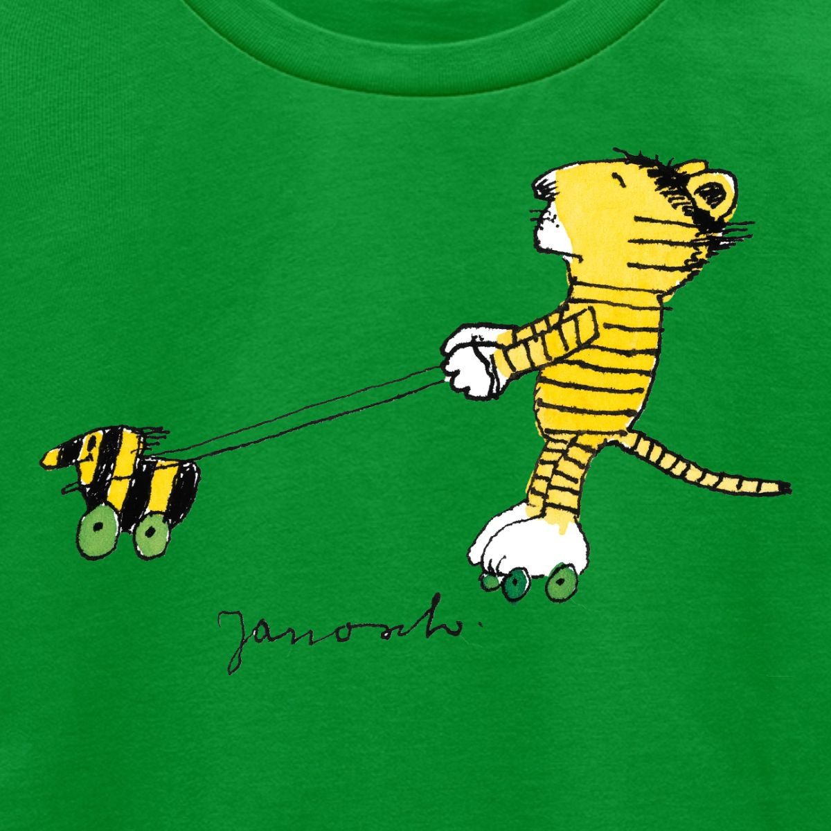 Spreadshirt T-Shirt Janosch Tiger auf Rollschuhen Kinder Premium T-Shirt (1-tlg)