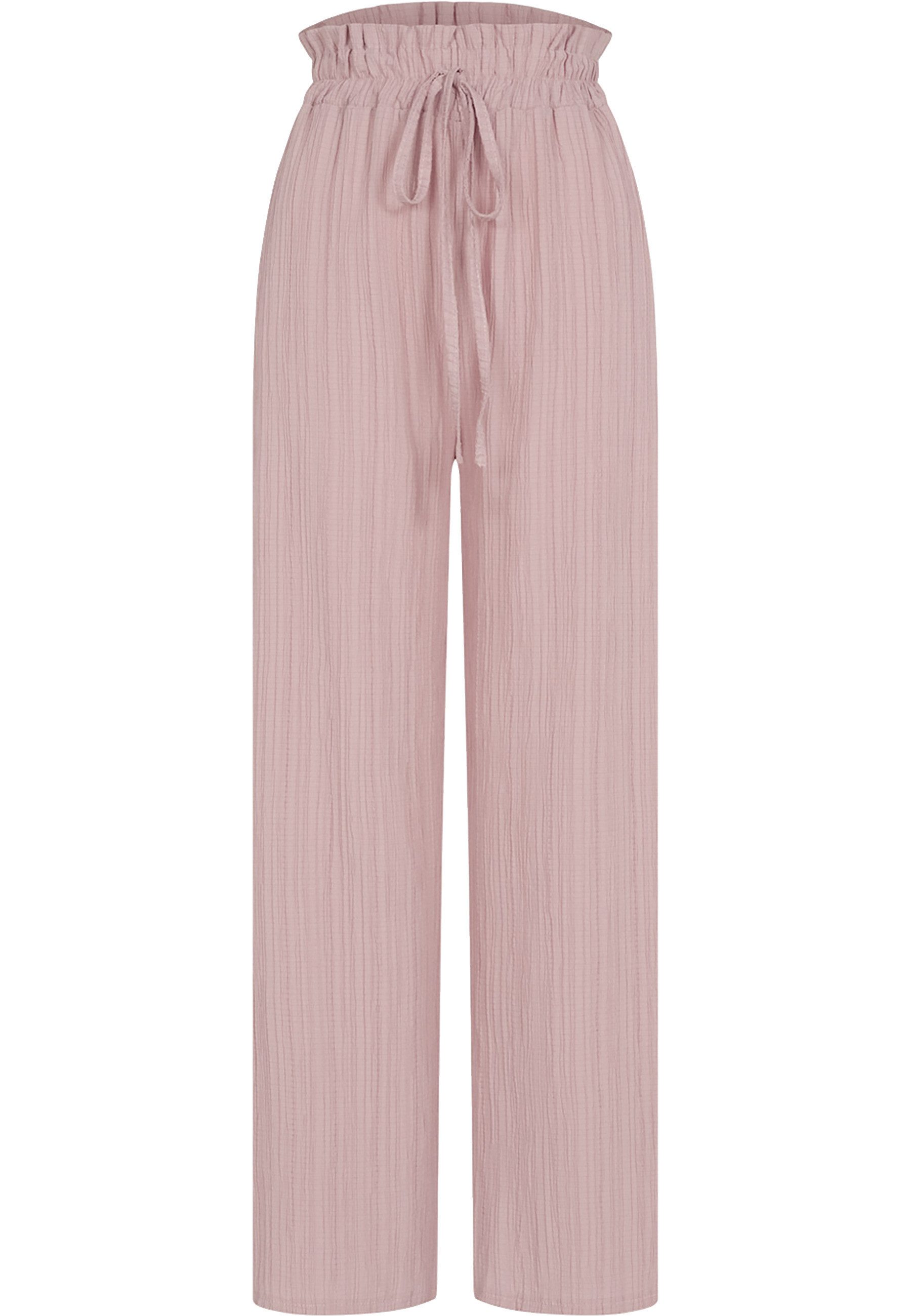 CLOUD 5IVE Stoffhose CLOUD 5IVE Sommer Hose mit weitem Beinschnitt und Strukturstoff (1-tlg)