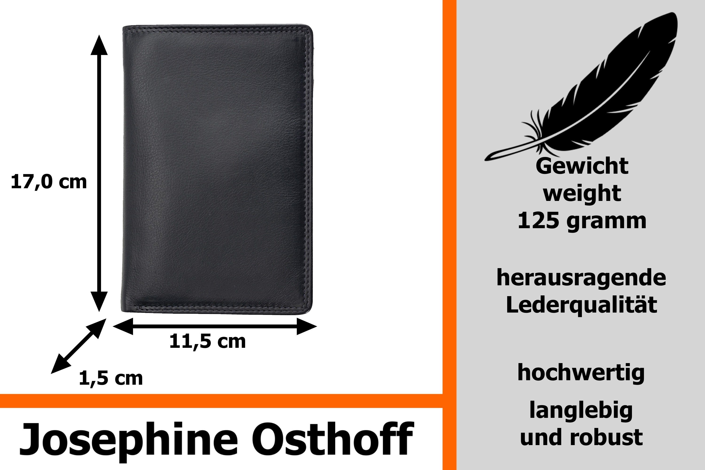 Josephine Osthoff Brieftasche Brieftasche schwarz
