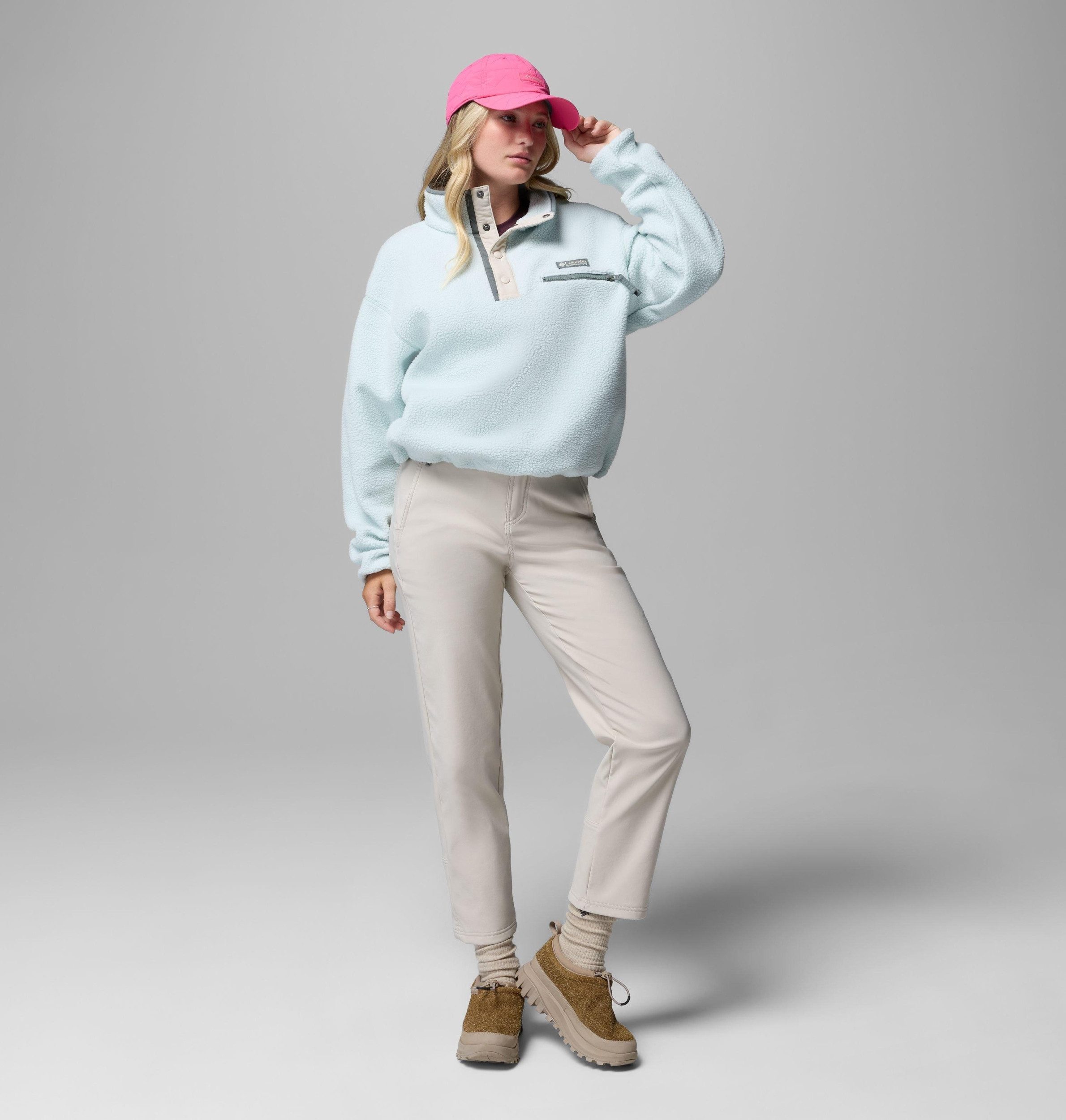 Columbia Fleecepullover Helvetia? II Cropped Half Snap Fleece TEA LIGHT, DARK STONE – Bild 5 von 5