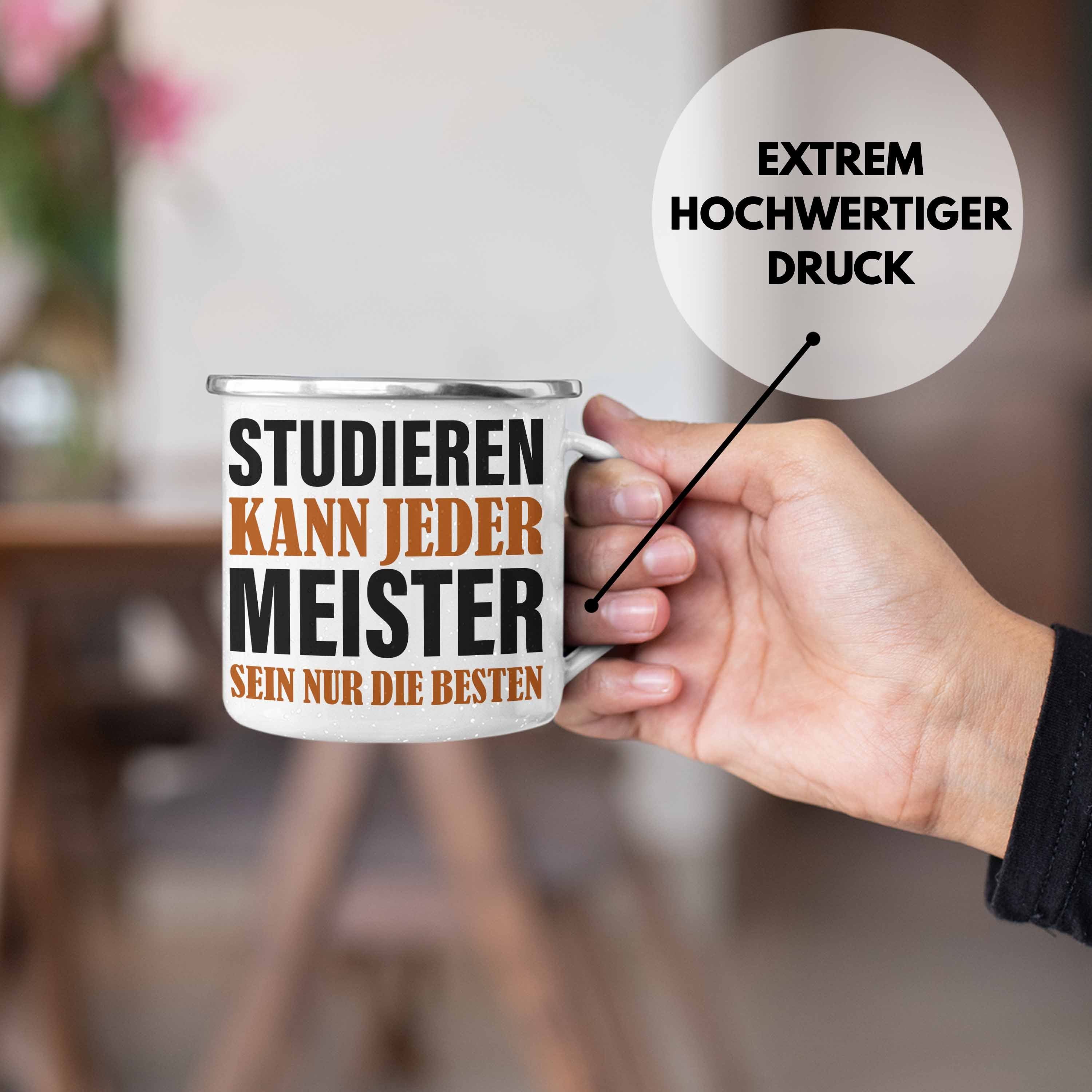 Trendation Thermotasse Trendation - Meisterprüfung Bestanden Geschenke Meister Prüfung Emaill