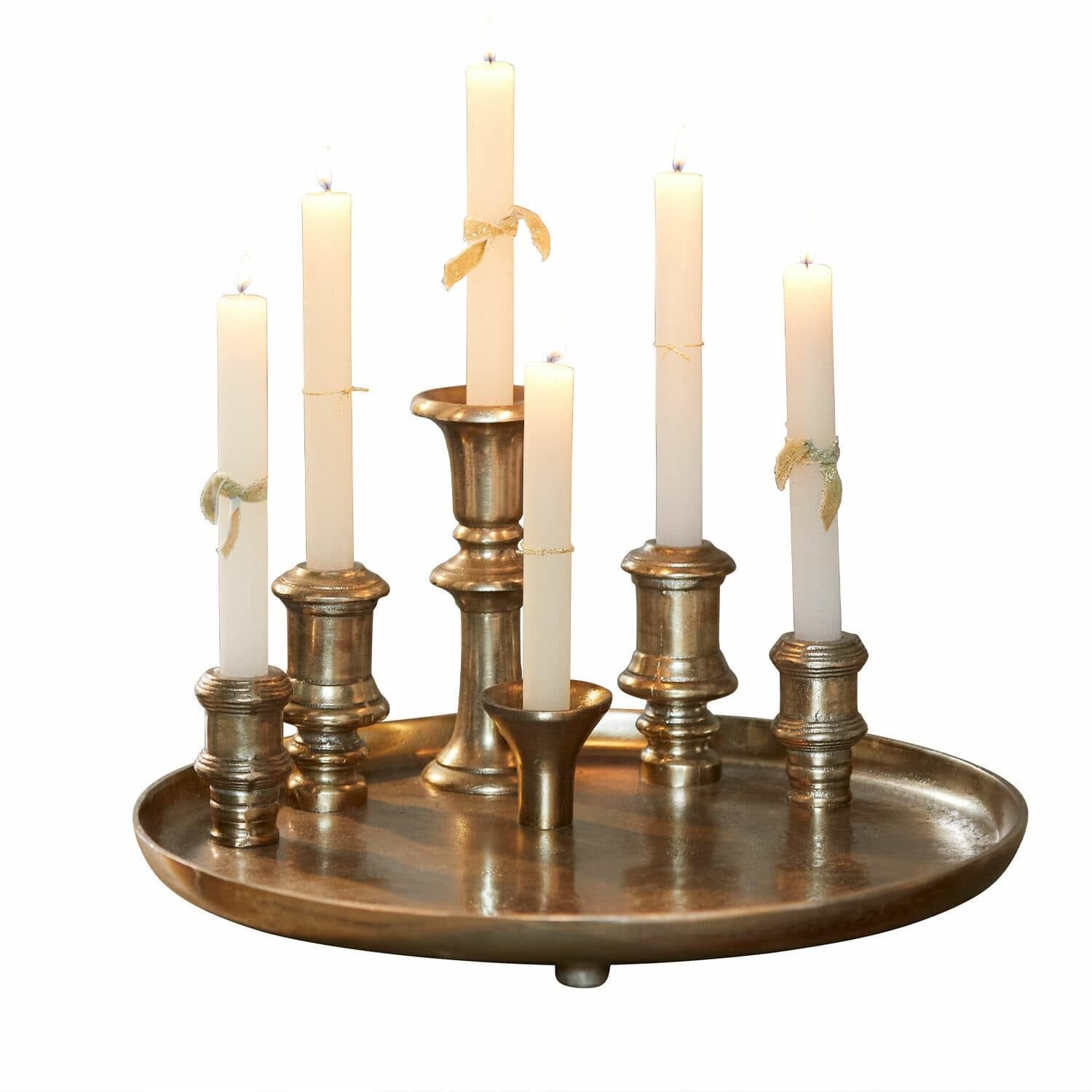 Mirabeau Kerzenständer Kerzentablett Tiralen champagner