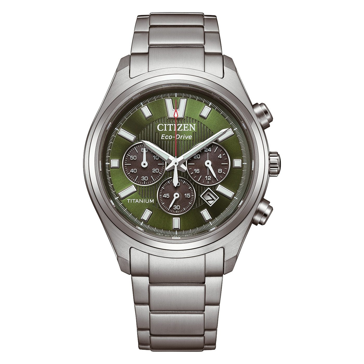 Citizen Chronograph CA4750-51X, Armbanduhr, Solar, Herrenuhr, analog, Big Date, Stoppfunktion