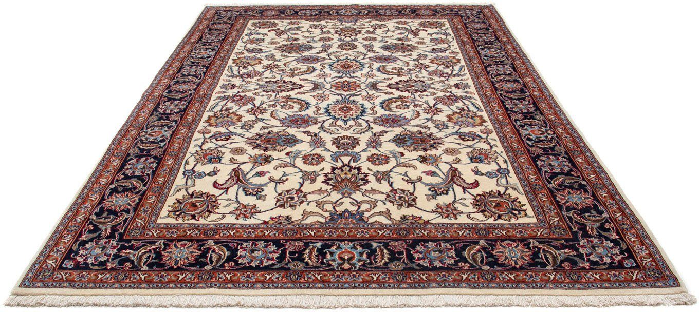 Wollteppich Maschad Blumenmuster Beige 295 x 200 cm, morgenland, rechteckig, Höhe: 10 mm, Unikat mit Zertifikat