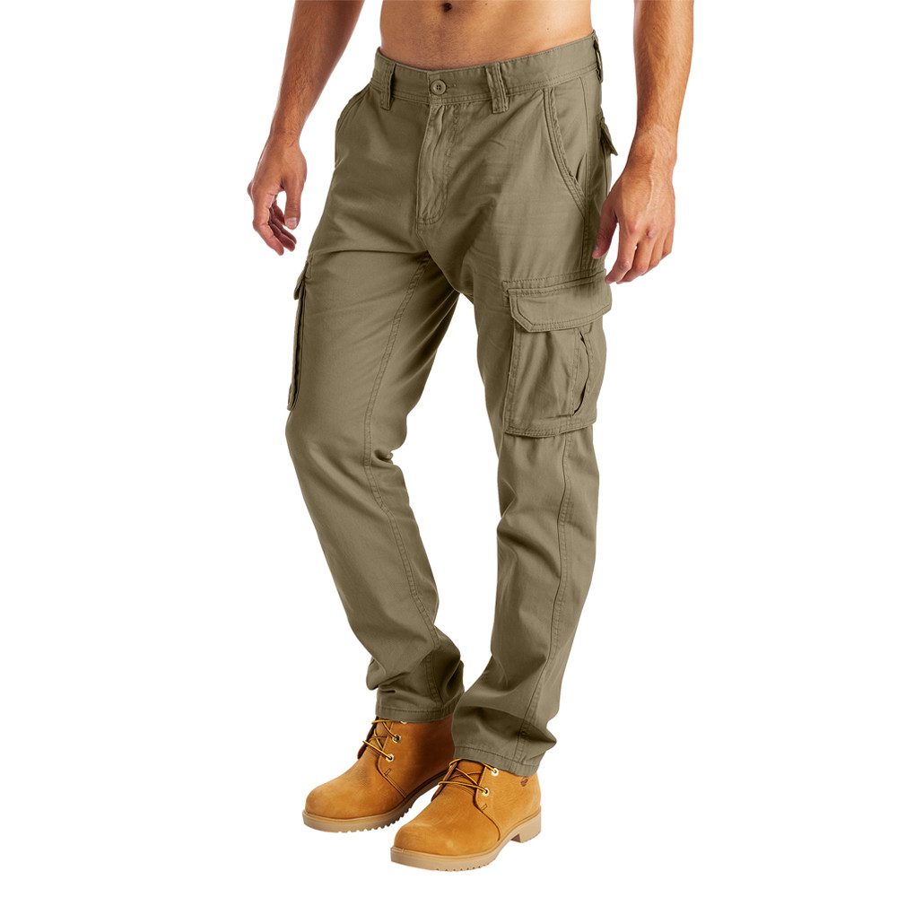 BlauerHafen Cargohose BlauerHafen Herren Cargo Hose 6 Taschen 100% Baumwolle Arbeitshose