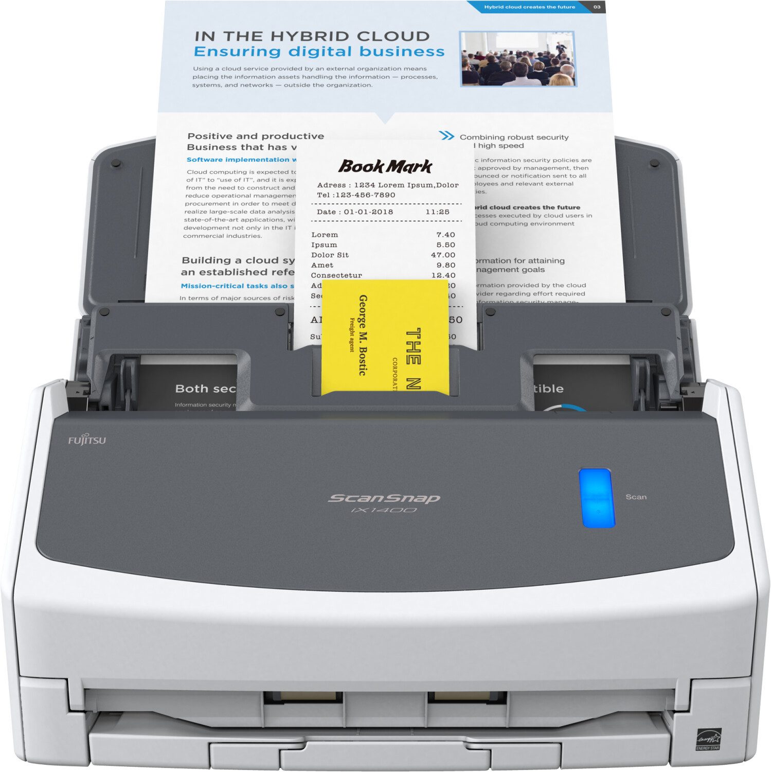 Ricoh PA03820-B001 - ScanSnap iX1400: Schnell & einfach Dokumente scannen Dokumentenscanner