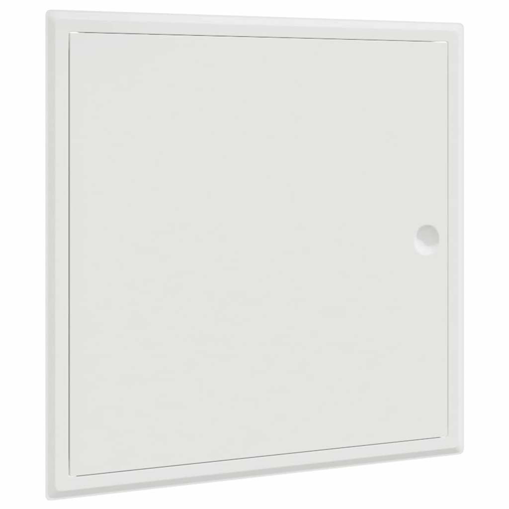 vidaXL Revisionsklappe Zugangstür Weiß 40 x 40 cm Stahl (1-St)