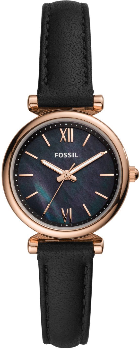 Fossil Quarzuhr CARLIE MINI ES4700, Armbanduhr, Damenuhr, Lederarmband günstig online kaufen