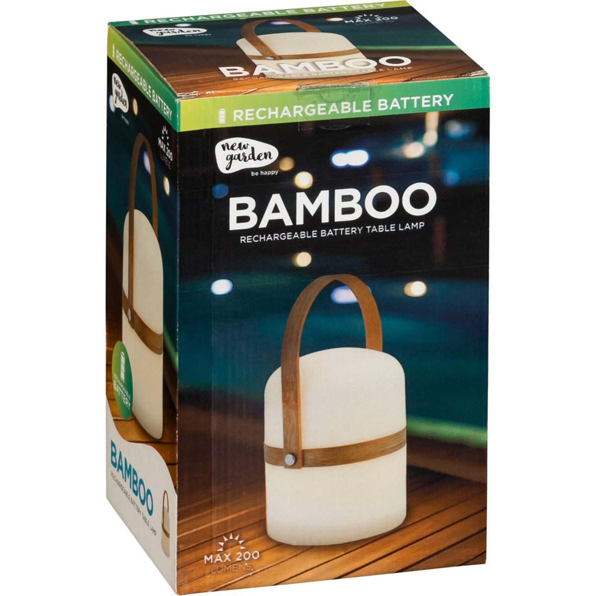 New Garden Dekolicht New Garden BAMBOO tragbare Lampe