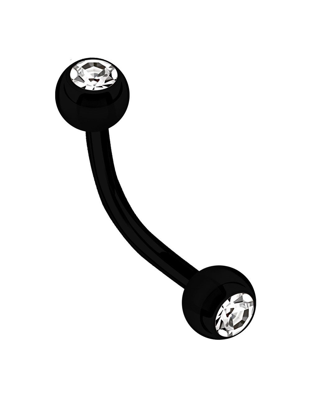 Adelia´s Augenbrauenpiercing Piercing - Augenbrauenpiercing 316L Stahl Herz Zirkonia, Herz mit Zirkonia, 1,2 mm Länge, 1,2 mm Stärke, 316L Stahl