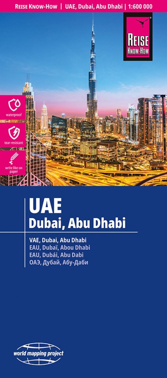 Reise Know-How Landkarte Vereinigte Arabische Emirate, United Arab Em / diverse
