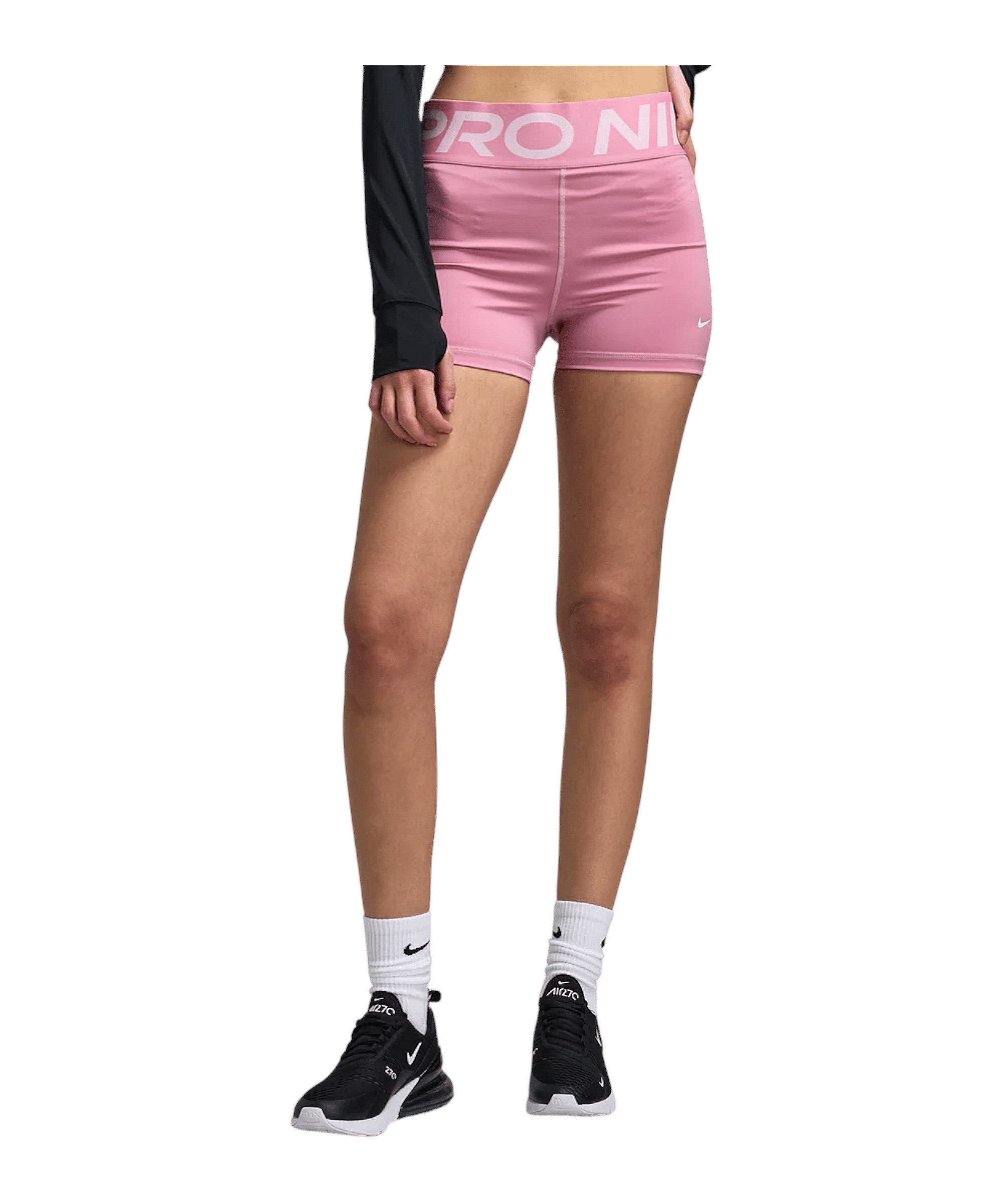 Nike T-Shirt Nike Performance Pro High 3in Biker Short Damen Polyester