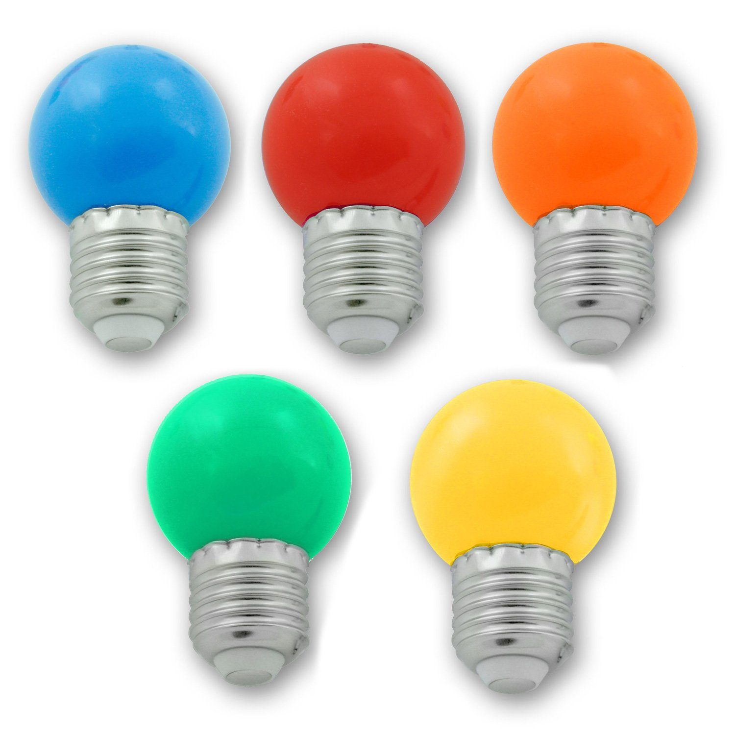 SPICELITE LED-Lichterkette Illu- Party Garten Außenlichterkette 10m grün 10 bunte LED Kugellampen, 10-flammig