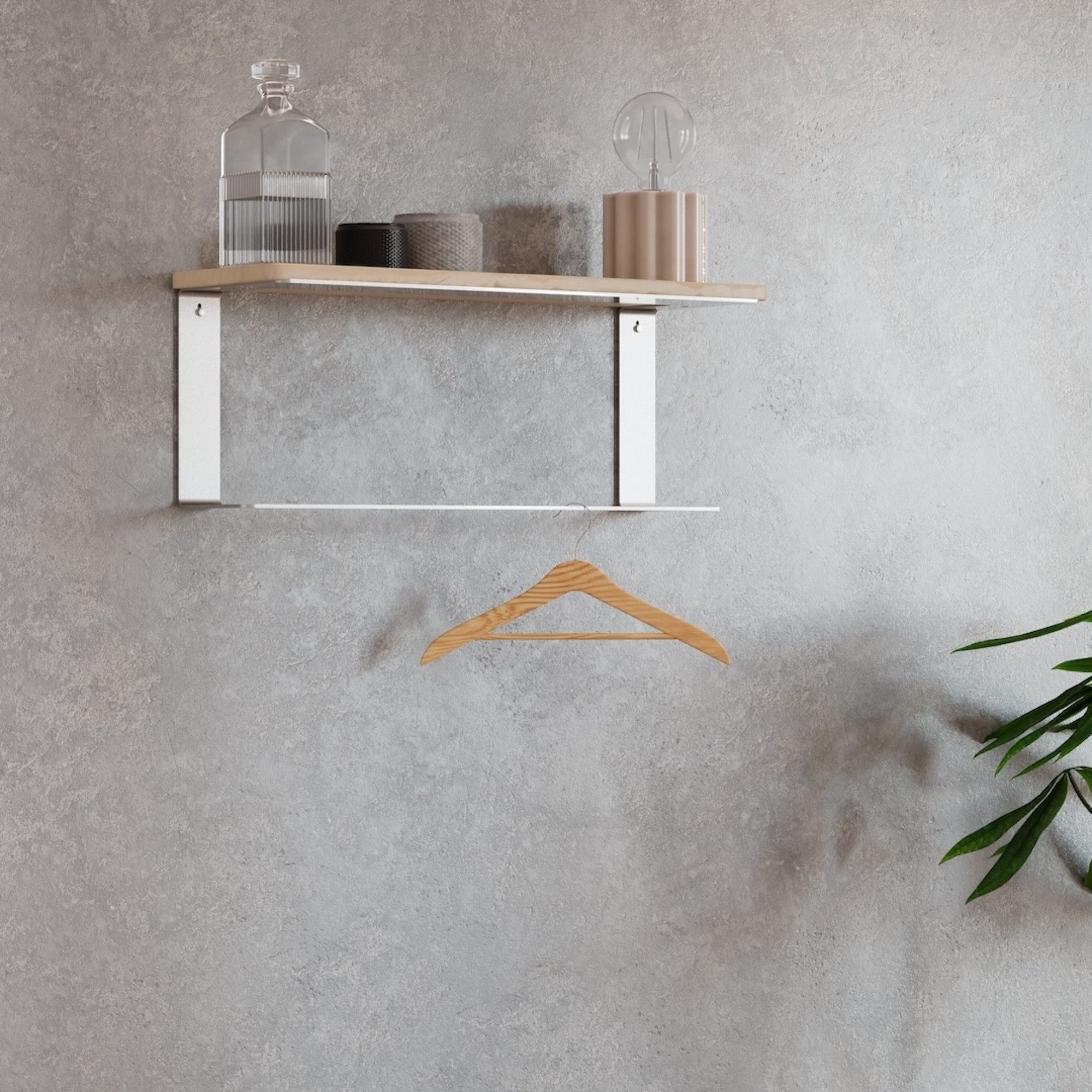 Alberts Wandregalhalter Regalhalter "Donna", 1-tlg., Wandhalterung aus beschichtetem Stahl, 1-tlg.