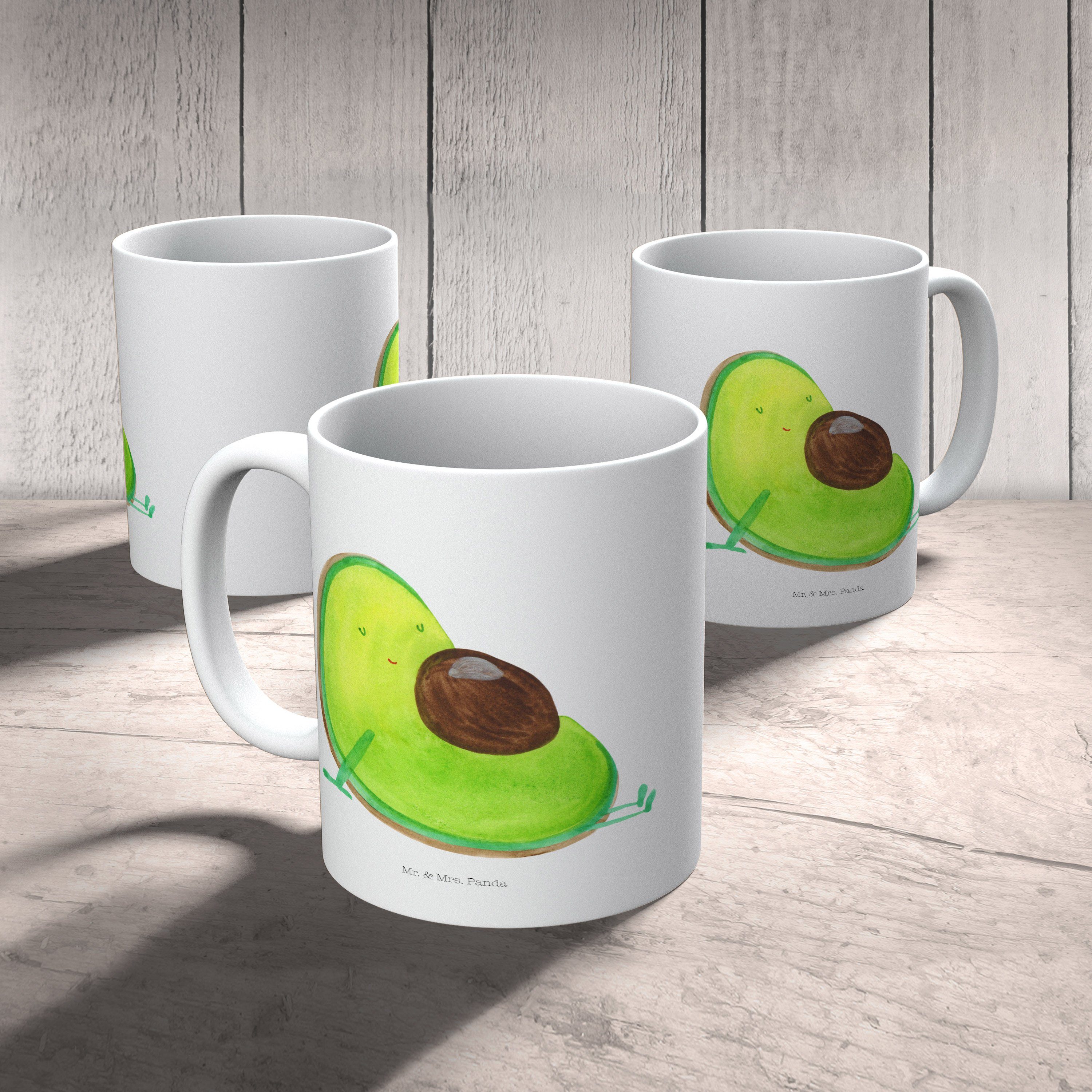 Mr. & Mrs. Kinderbecher Avocado Babyparty, Gesund, Kunststoff Panda - Kunststoff Ta, Weiß - Geschenk, schwanger