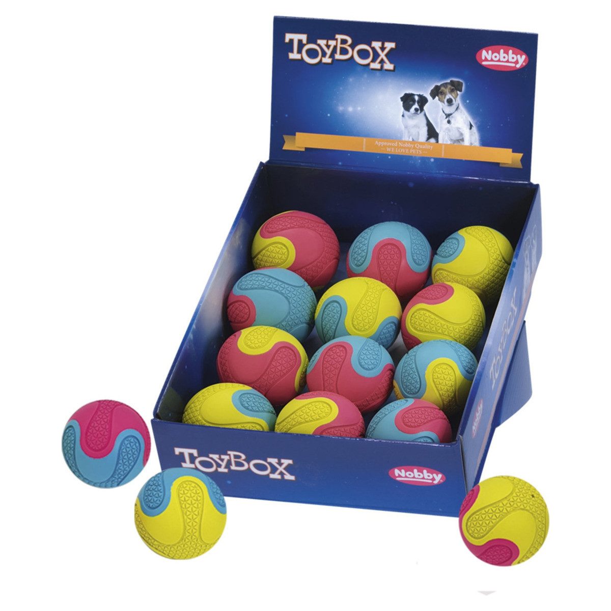 Nobby Tierball Hundespielzeug Vollgummi Ball Bico