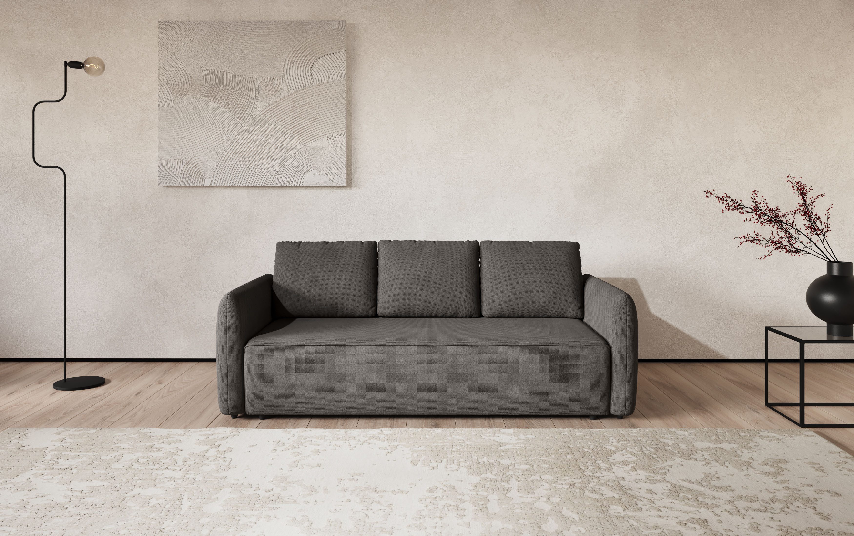 COTTA Big-Sofa Megasofa, Flow, Breite 222 cm, wahlweise mit Bettfunktion