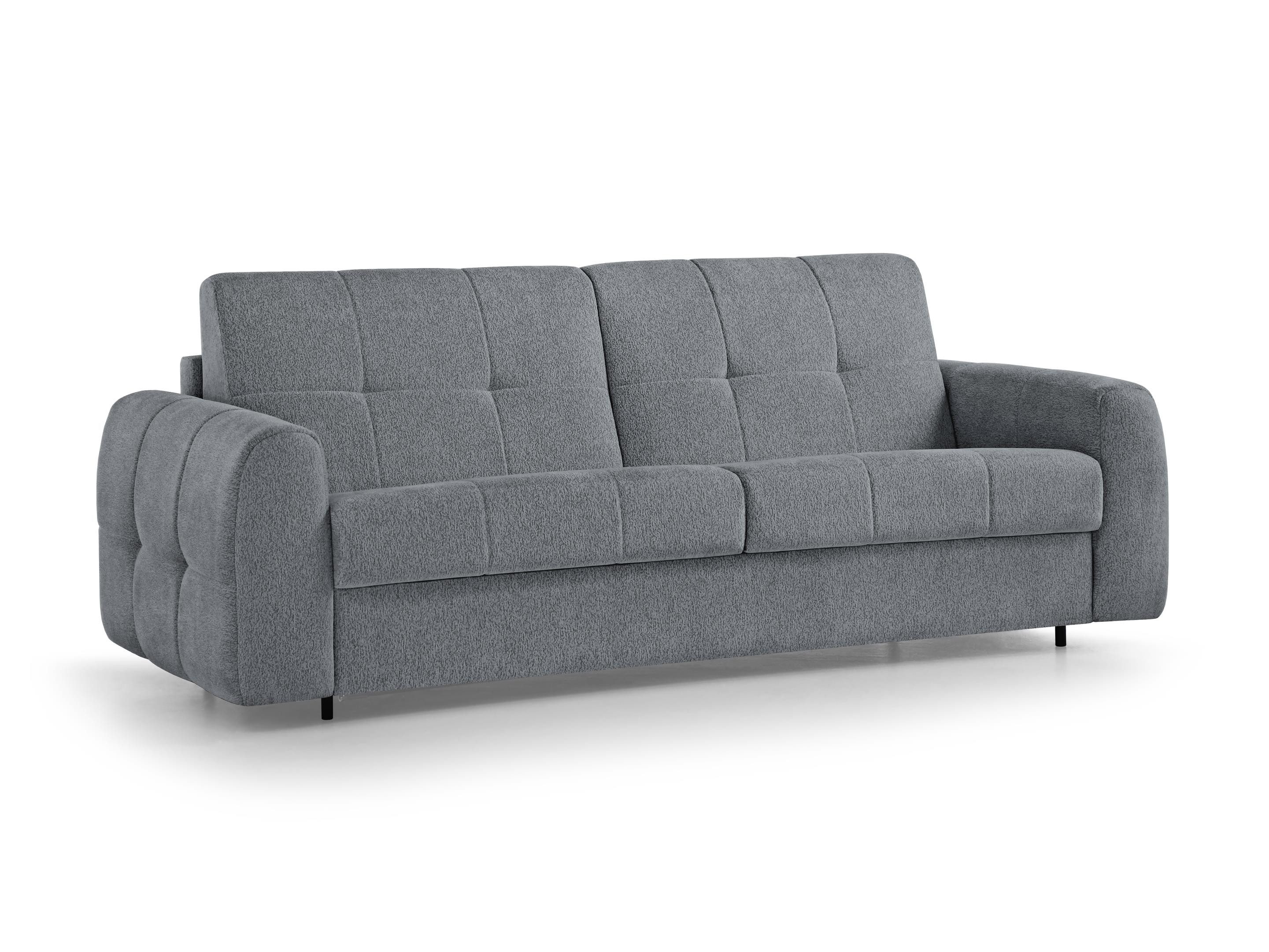 Beautysofa Schlafsofa Pireus modernes Sofa mit italienischem Klappmechanismus und Matratze, in 3 Größen & 6 Farben, Bettkasten und Schlaffunktion – Bild 2 von 5