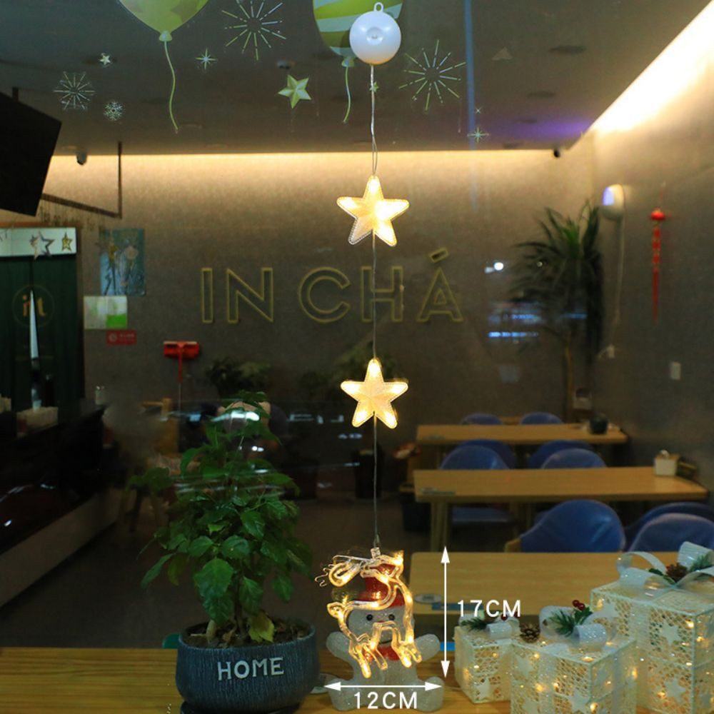 PRIISF LED-Lichtervorhang Sterne LED-Lichterkette Fenster Beleuchtung günstig online kaufen