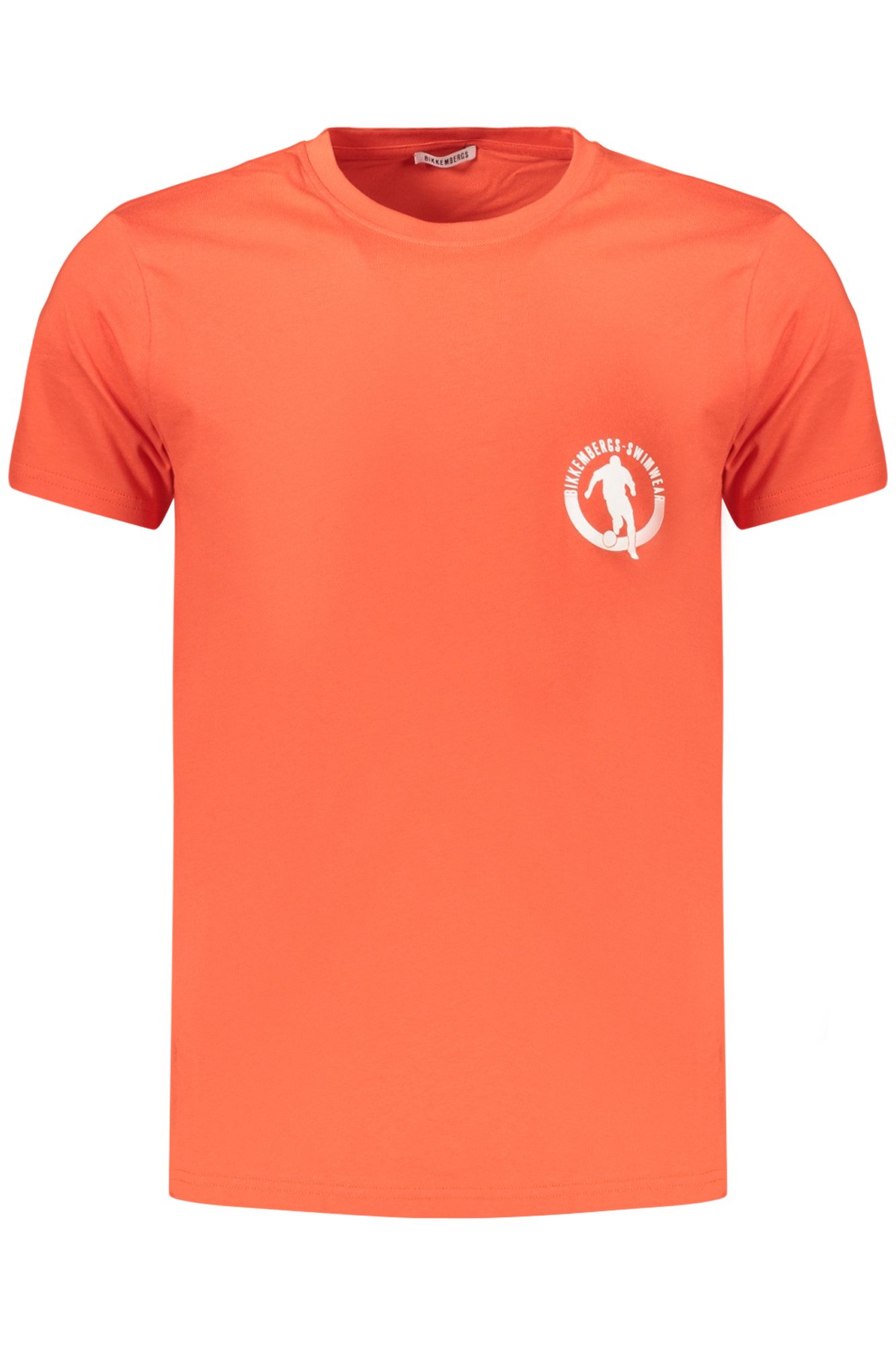 Bikkembergs T-Shirt Herren Kurzarm T-Shirt Orange - Rundhals mit Logo