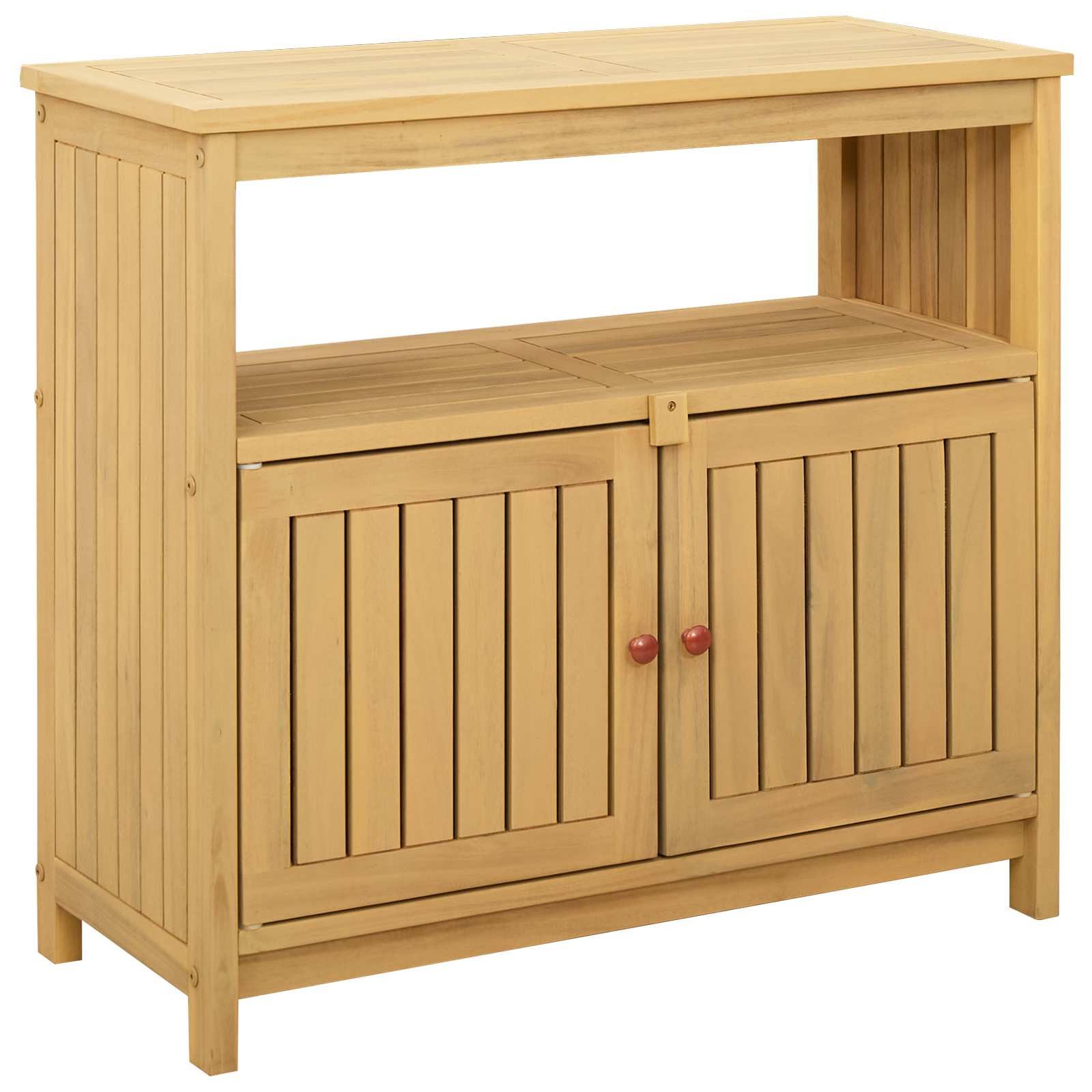 vidaXL Gartentisch Gartenkonsole Tisch Helles nholz 80 x 35 x 75 cm (1-St)