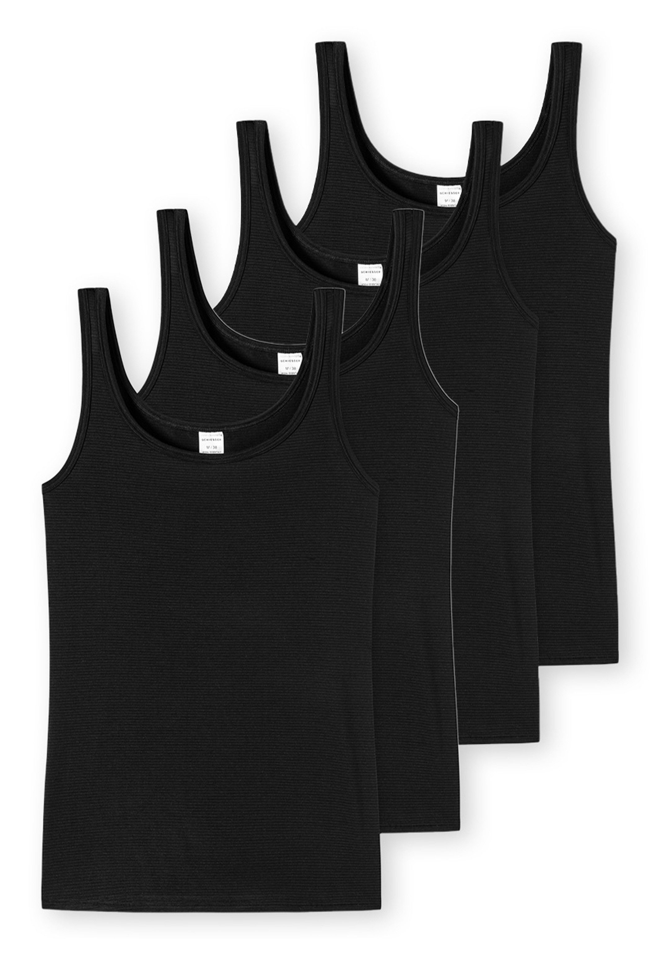 Schiesser Unterhemd 4er Pack Modal Essentials (Spar-Set, 4-St) Unterhemd / günstig online kaufen