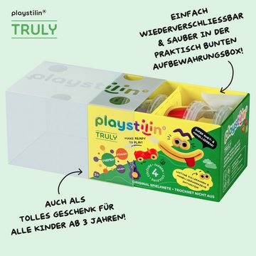 Playstilin® Knetform-Set TRULY (Knetset, 1-tlg., mit Kulleraugen und Modellierwerkzeug), Original Spielknete, nicht austrocknend