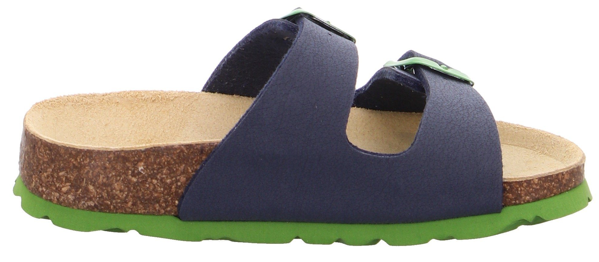 zum Schnallen blau-grün verstellen Mittel Pantolette Fußbettpantolette WMS: mit Superfit