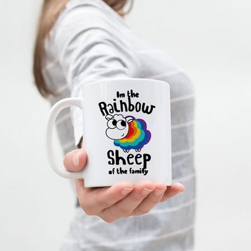 Hey!Print Tasse I'm the Rainbow Sheep Tasse LGBT Gay Regenbogen LGBTQ Pride Queer Homosexuell CSD Pride Week