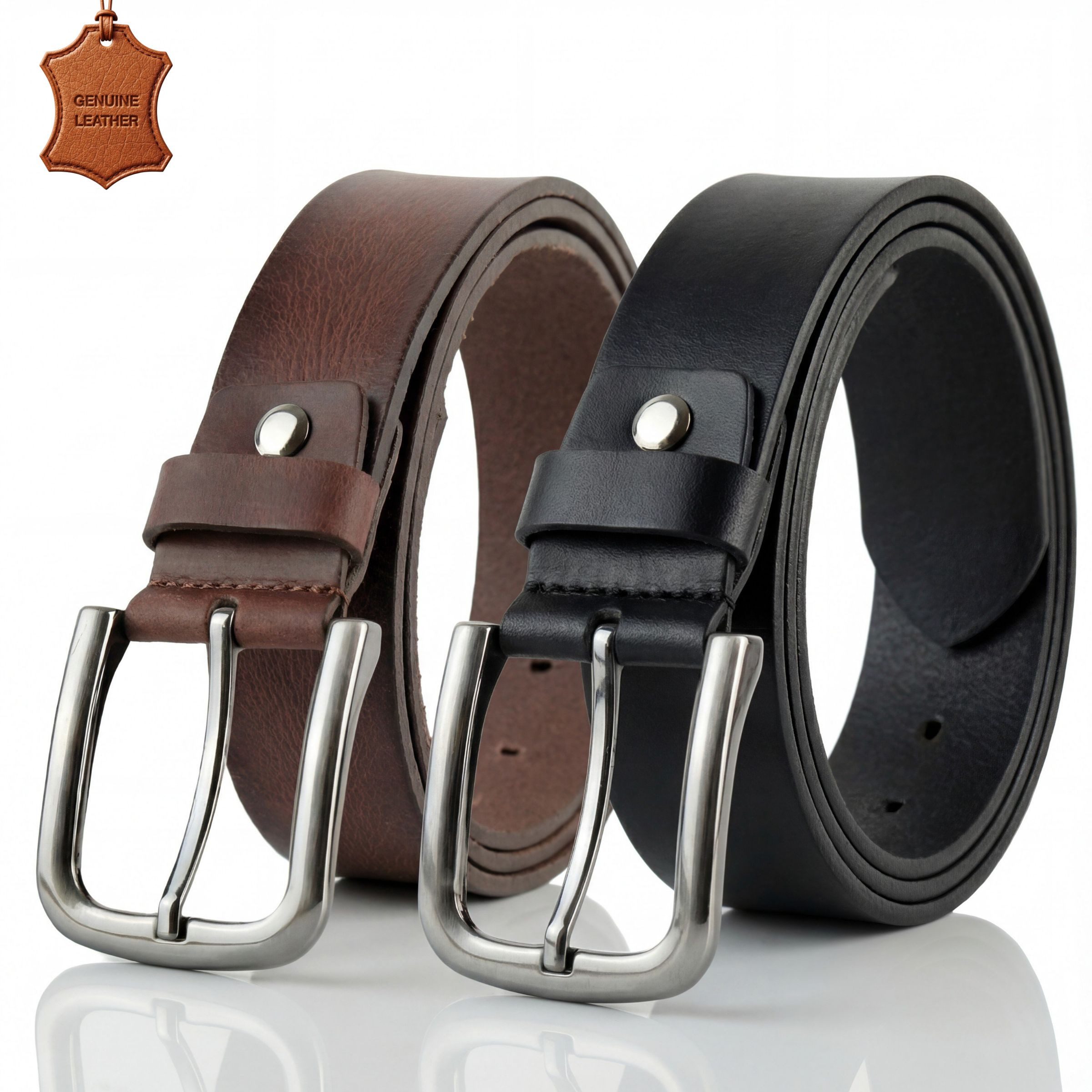 herémood Ledergürtel Gürtel Herren 4 cm Ledergürtel Jeans Premium Herren Ge günstig online kaufen