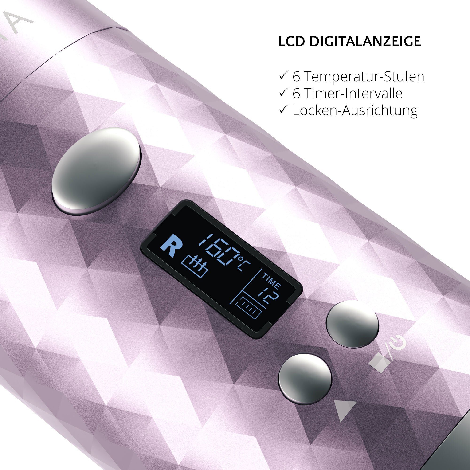 AILORIA Lockenstab REVOLUTIONNE Kabelloser Auto-Curler, Kabelloser Curler für sekundenschnelle Locken und Wellen