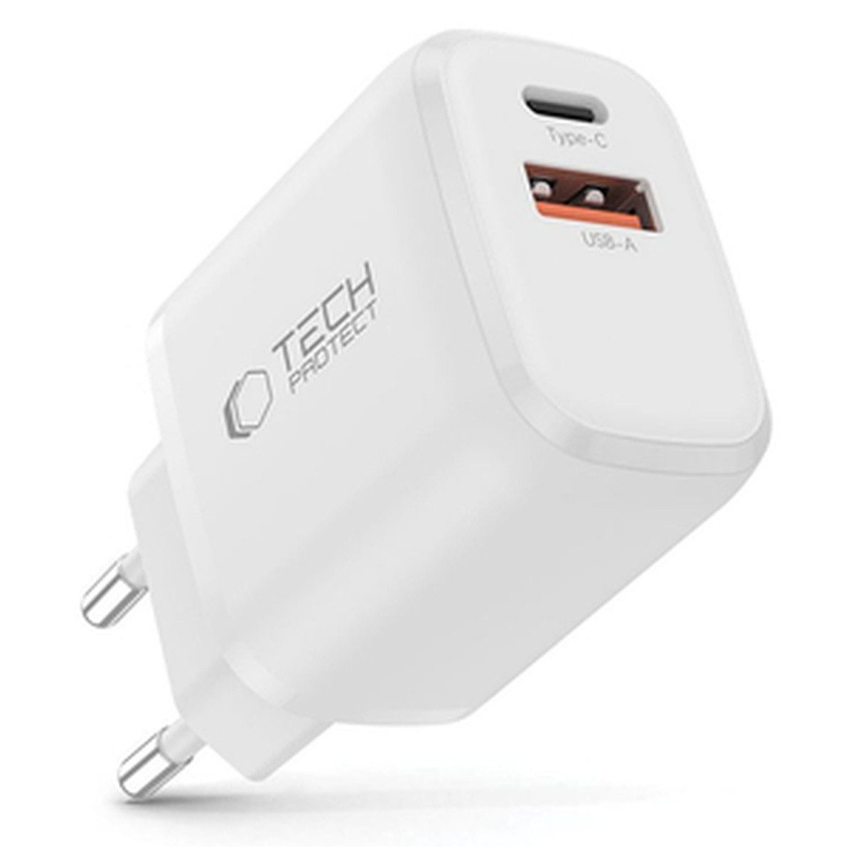 TECH PROTECT Tech Protect NCA20 PD 20 W QC3.0USB-A USB-C WandLadegerät Smartphone-Ladegerät