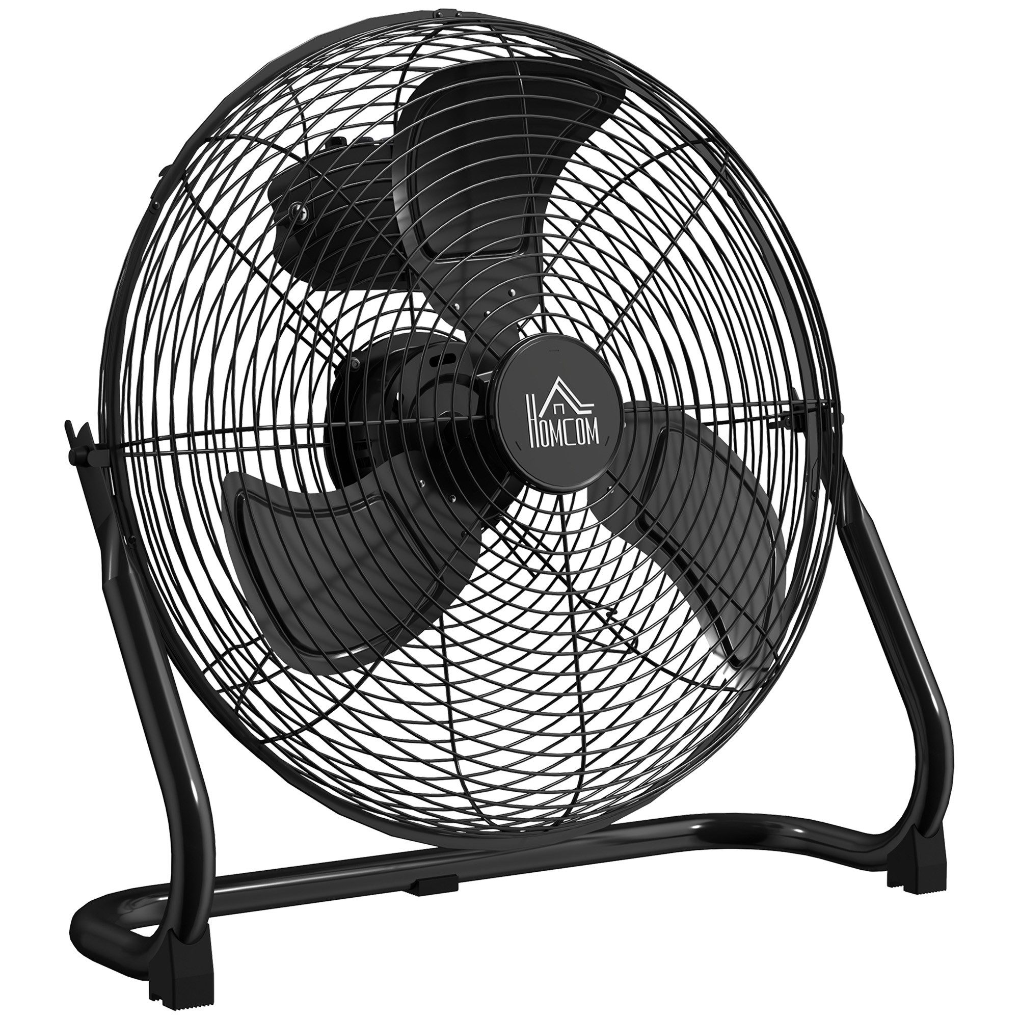 HOMCOM Bodenventilator Tischventilator mit verstellbarer Neigung, günstig online kaufen