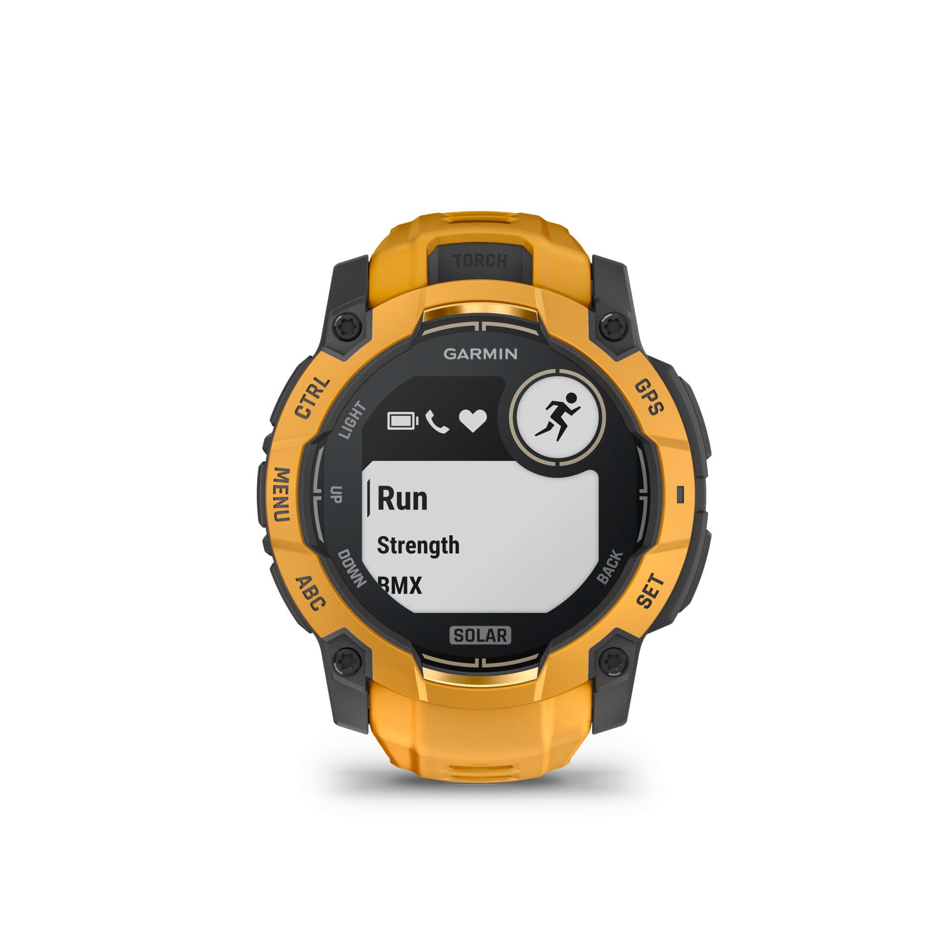 Garmin Instinct 3 Solar - 50 mm Smartwatch (3,3 cm/1,3 Zoll) grau|orange