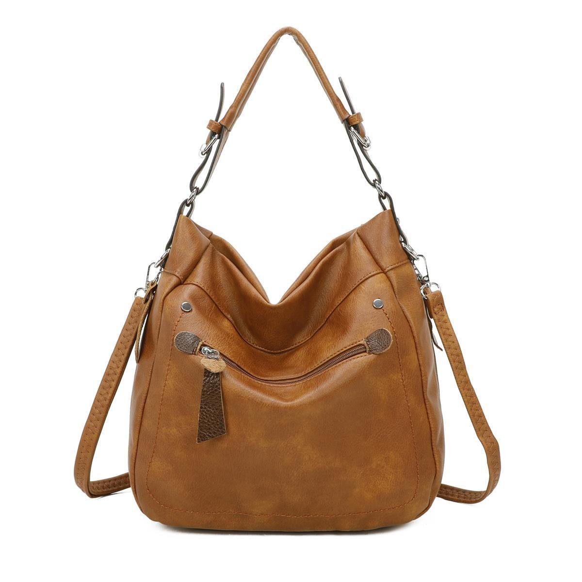 Schultertasche Damen Tasche Shopper Hobo-Bag Handtasche CrossOver
