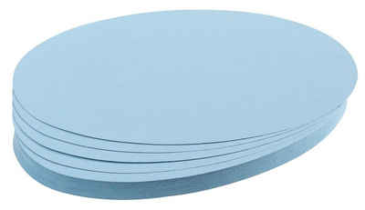 FRANKEN Scheibenfrostschutz FRANKEN Moderationskarten Ovale, 110 x 190 mm, hellblau
