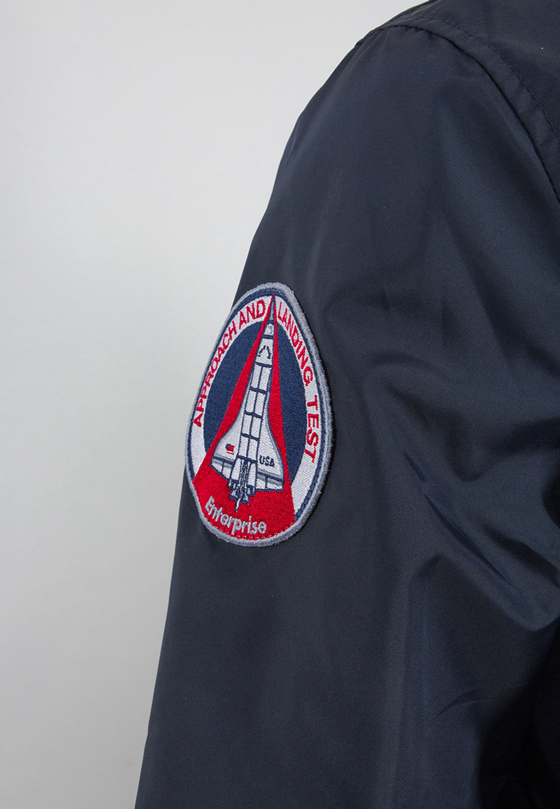 rep.blue Jackets Lightweight Alpha NASA Coach Industries Bomberjacke Men Alpha - Industries Jacket