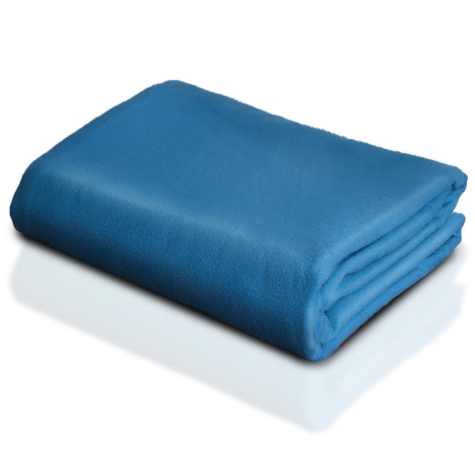 Karat Handtuch Mikrofaser-Handtuch Fold Dry, 5 Farben, 40 x 80 cm Blau