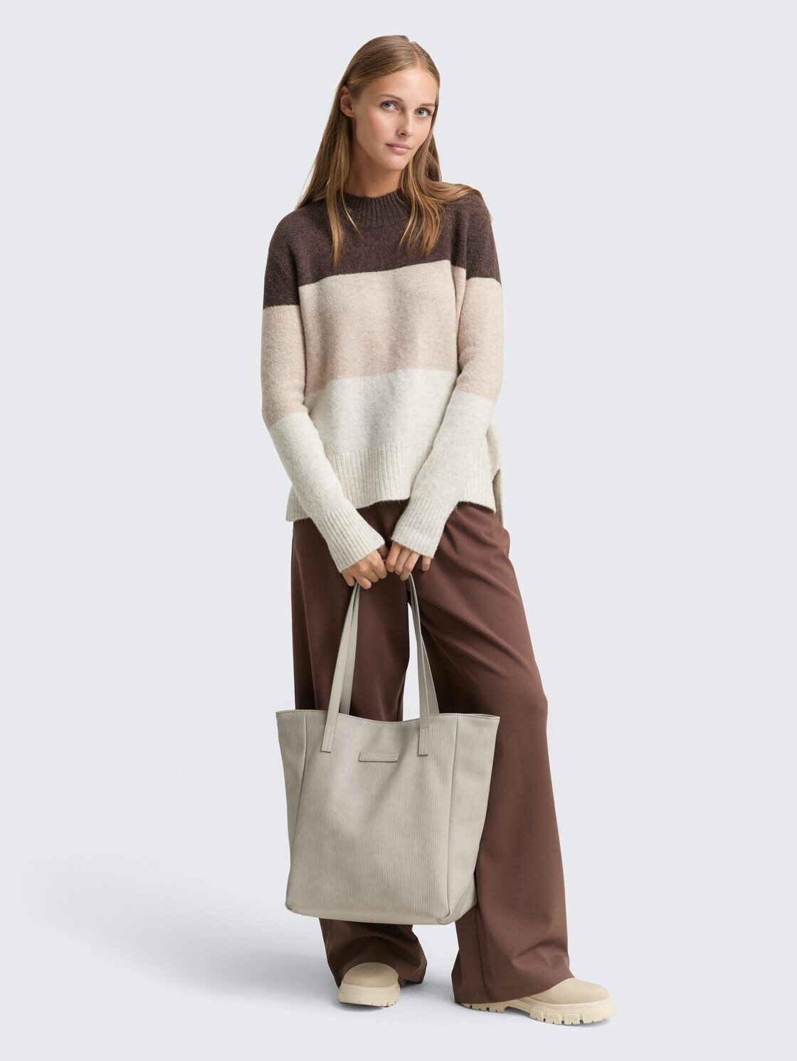 TOM TAILOR Denim Shopper Bags, TTARONA CORD M Shopper aus Lederimitat